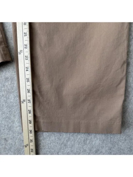 Aritzia Effortless Pant Pleated Tan Wide Leg Full Length Womens 6 - Picture 9 of 15